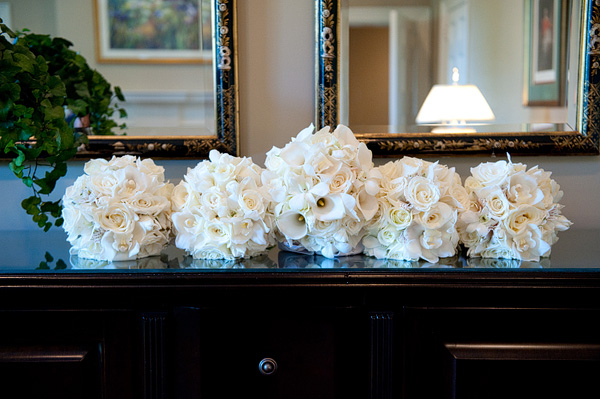 White Bridal Bouquets by Belvedere Flowers