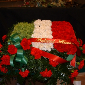 Italian Flag Casket Spray