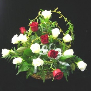 Rose Sympathy Basket