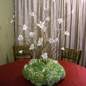 Hunters Green Mock up centerpiece