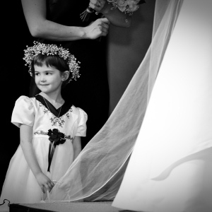 Flower Girl with Babies Breath Halo