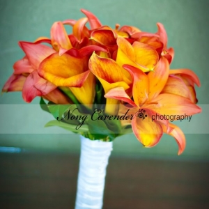 Calla and lily bouquet