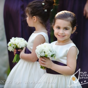 My granddaughter, Hailey, flower girl for my son.