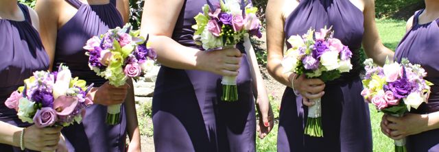 Bridesmaids flowers for Wynnewood PA wedding