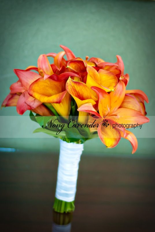 Calla and lily bouquet