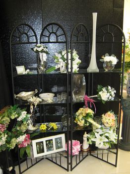 Display of wedding items