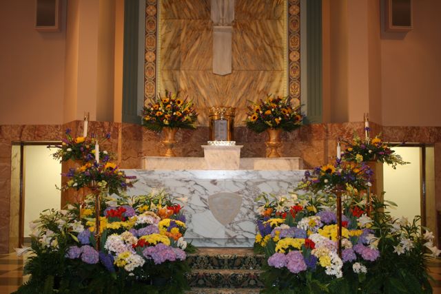 Easter Flowers for Saint Denis Church by Belvedere Flowers