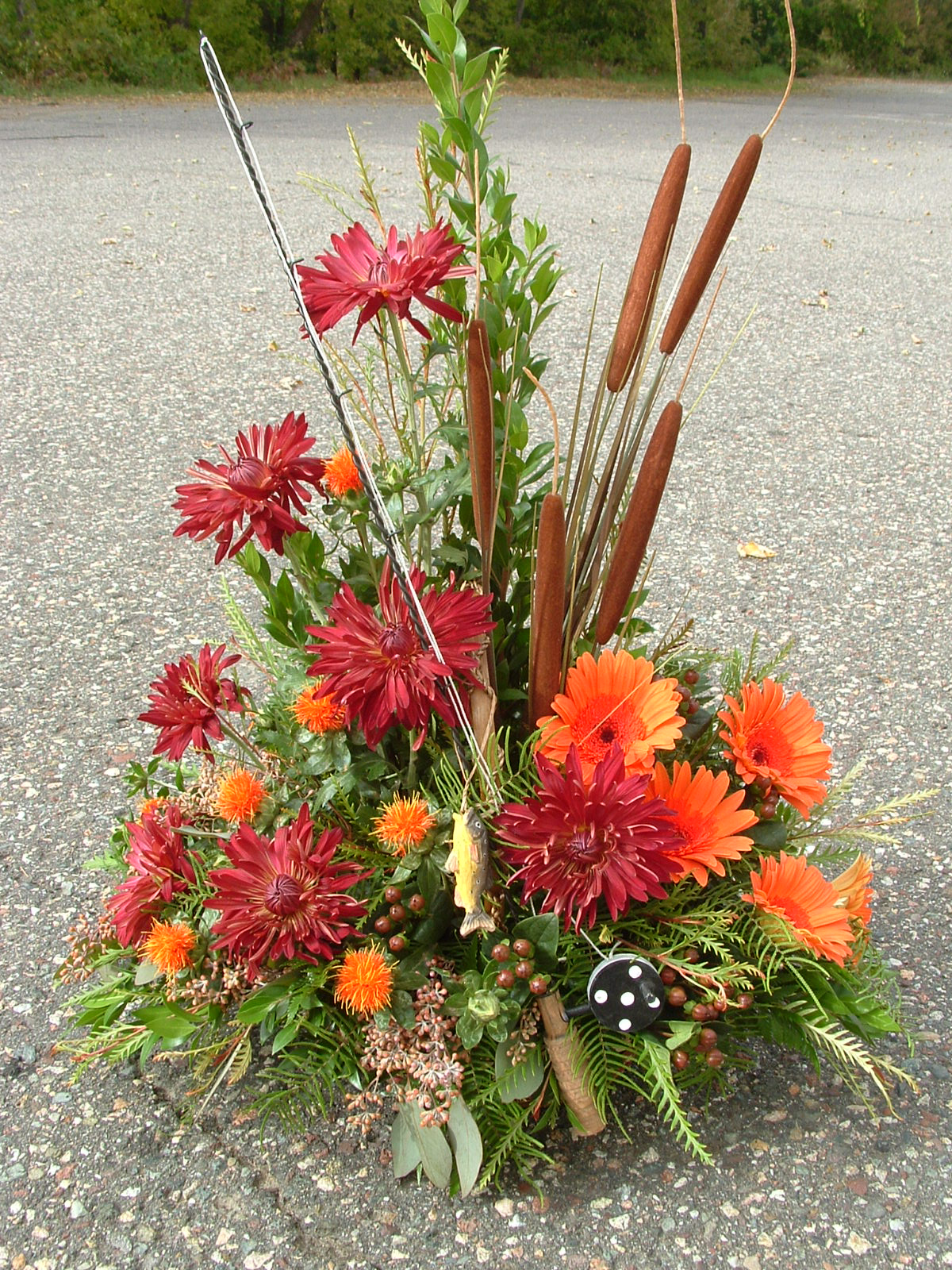 Fall sympathy with fishing theme.