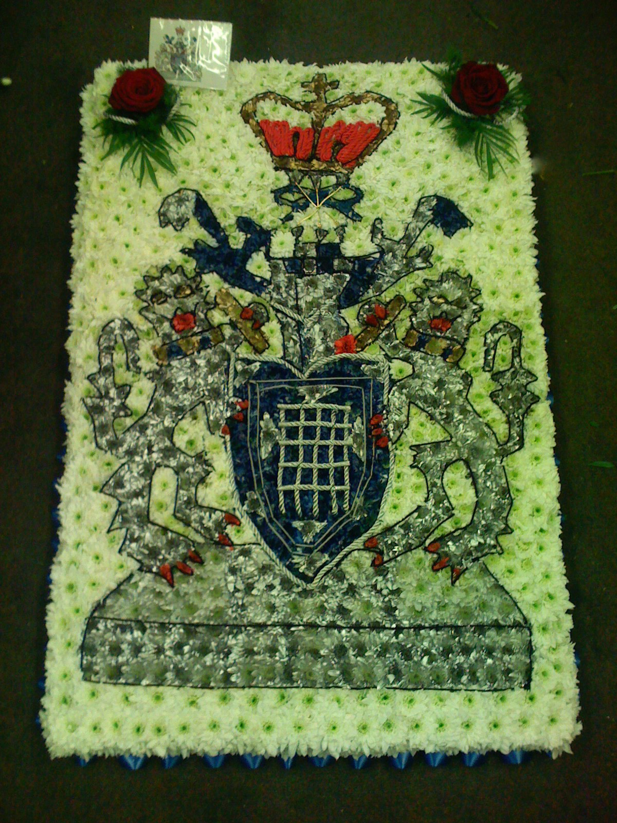 Floral Tribute Police Badge