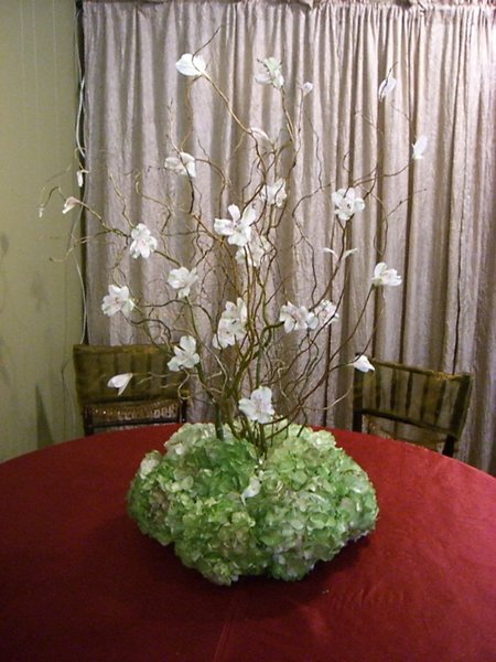 Hunters Green Mock up centerpiece