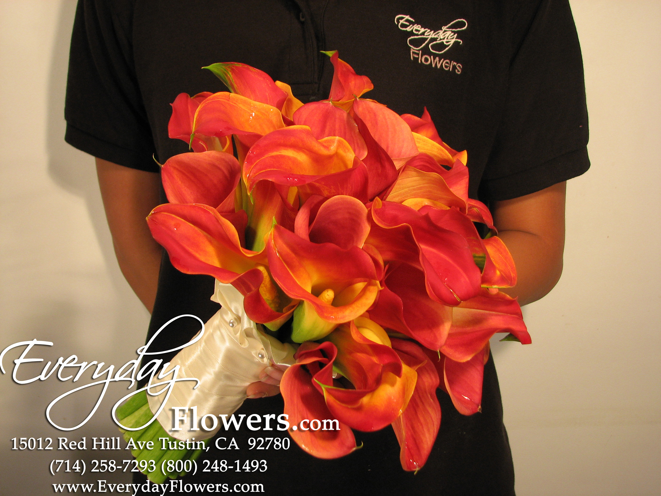 Mango Calla Lily Bride bouquet 2nd View