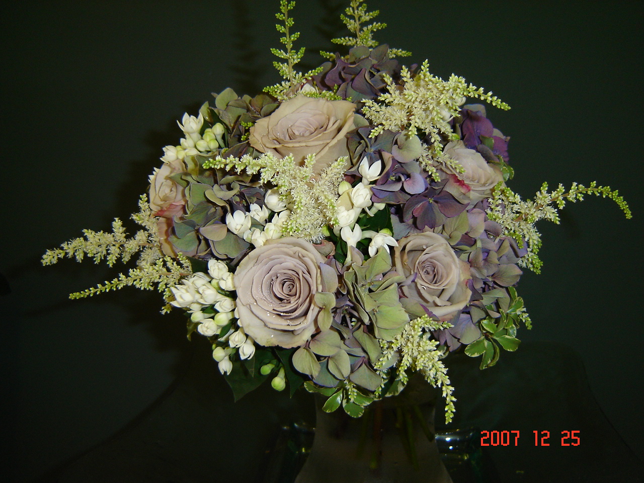 Metallica Rose and Hydrangea bouquet