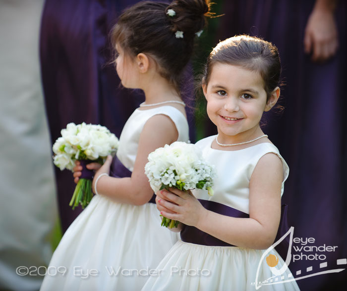 My granddaughter, Hailey, flower girl for my son.