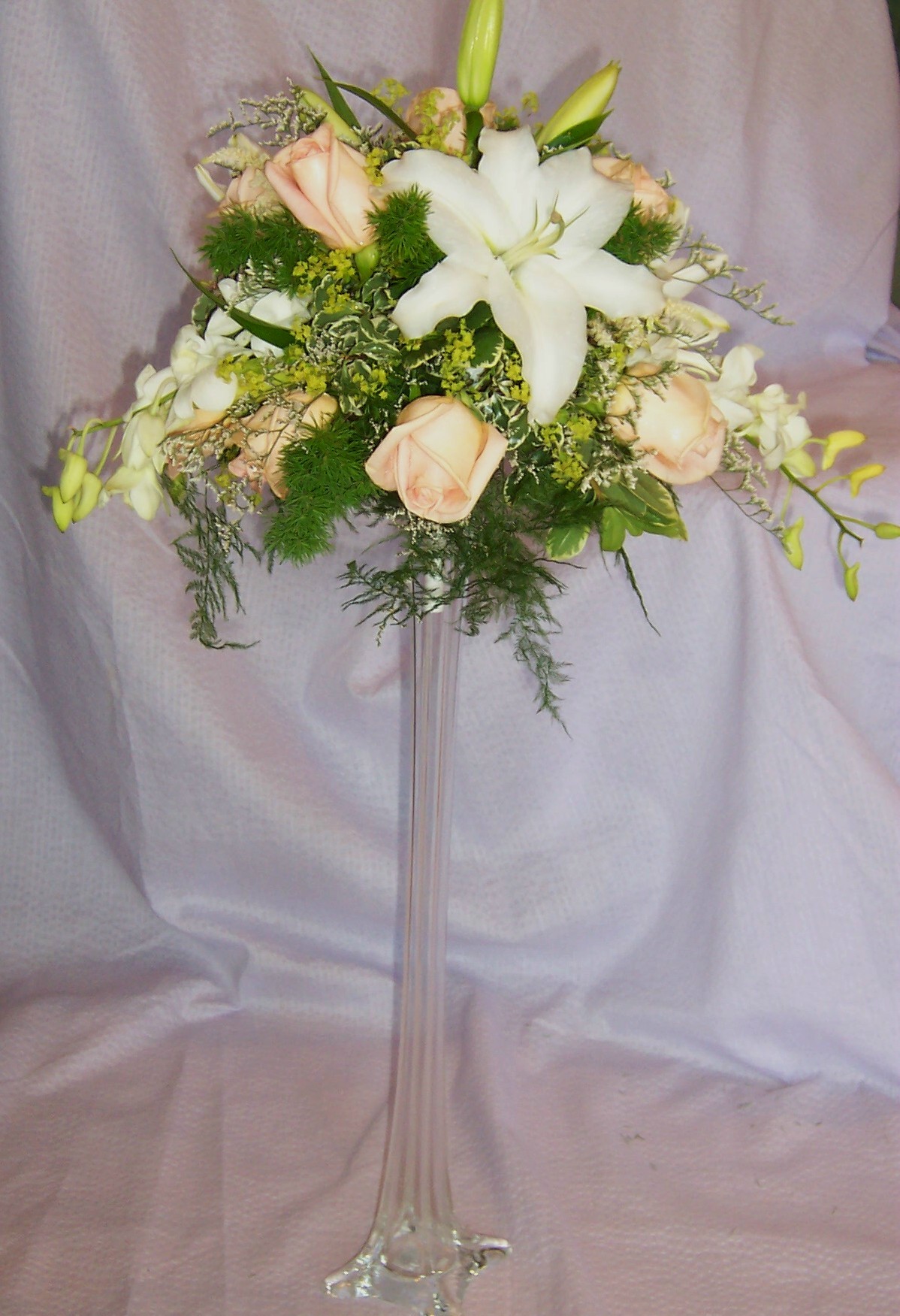 Pastel Tower Centerpiece