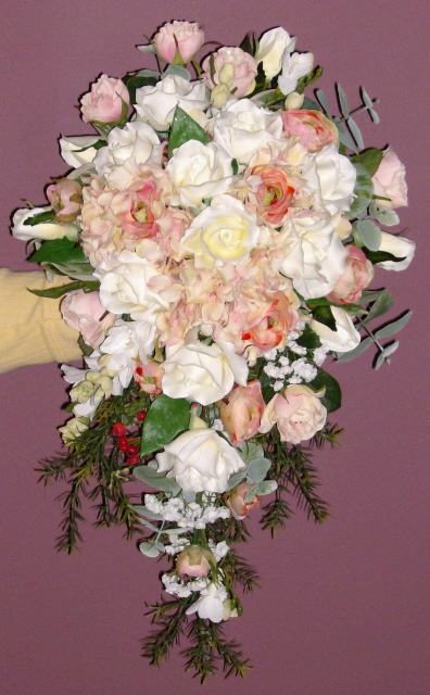 Permanent botanical bridal bouquet