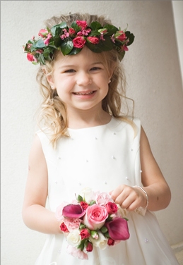 Sweet flower girl