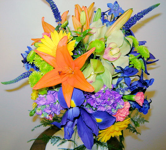 Tropical Colored Wedding