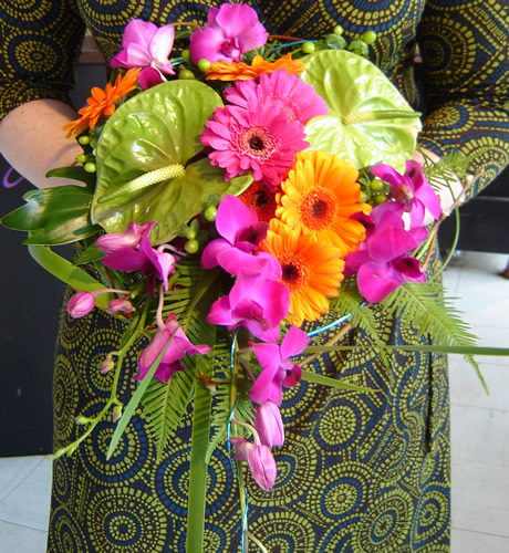 "Tropical" Wedding Bouquets