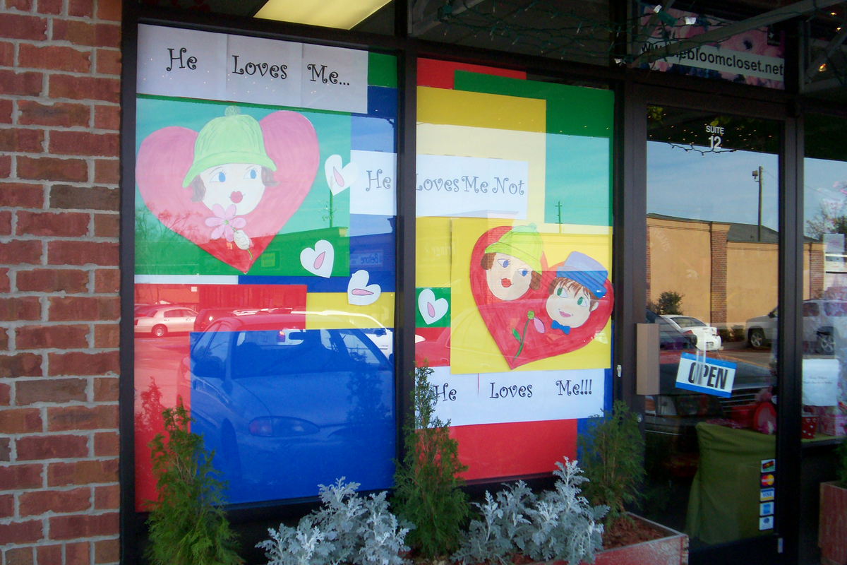 Valentine's Window Display