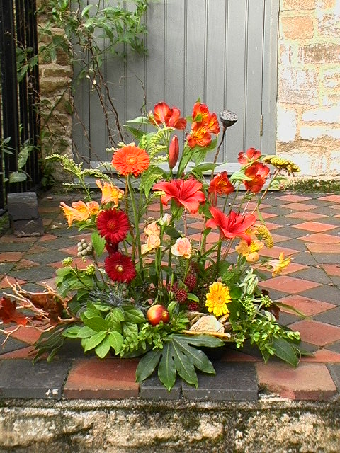 Vegetative Arrangement in Warm Colours