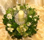 White and Silver Candle Decoration